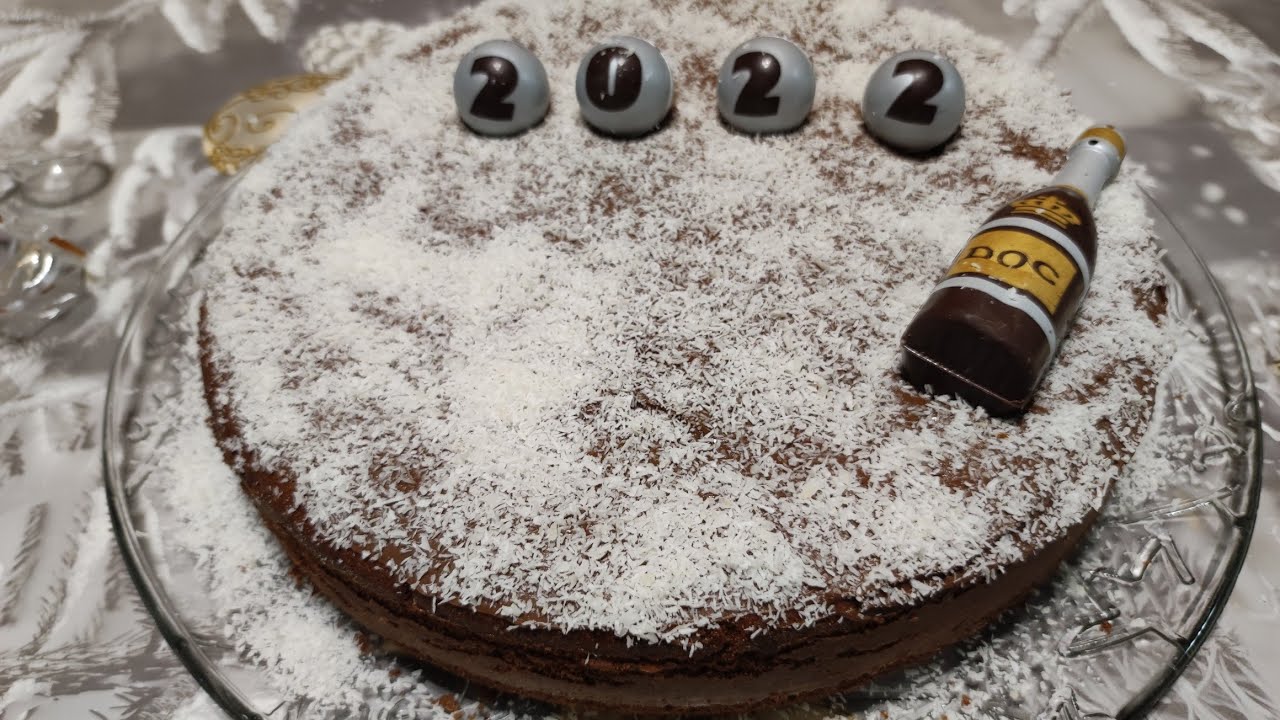 Torta di Capodanno 🎆🍾🥂(con crema al cocco)😋😋