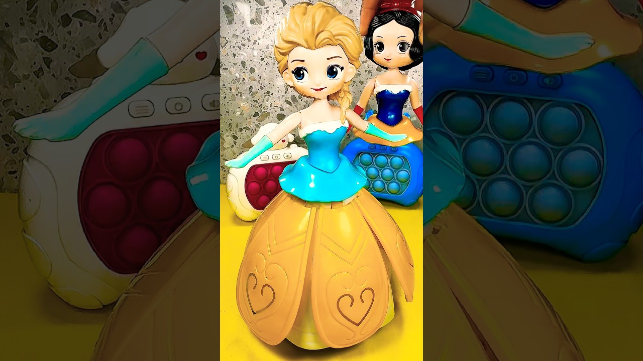 SATISFYING SNOW WHITE UNBOXING ASMR DISNEY TOYS 🥳🪁#shorts #toys #disney