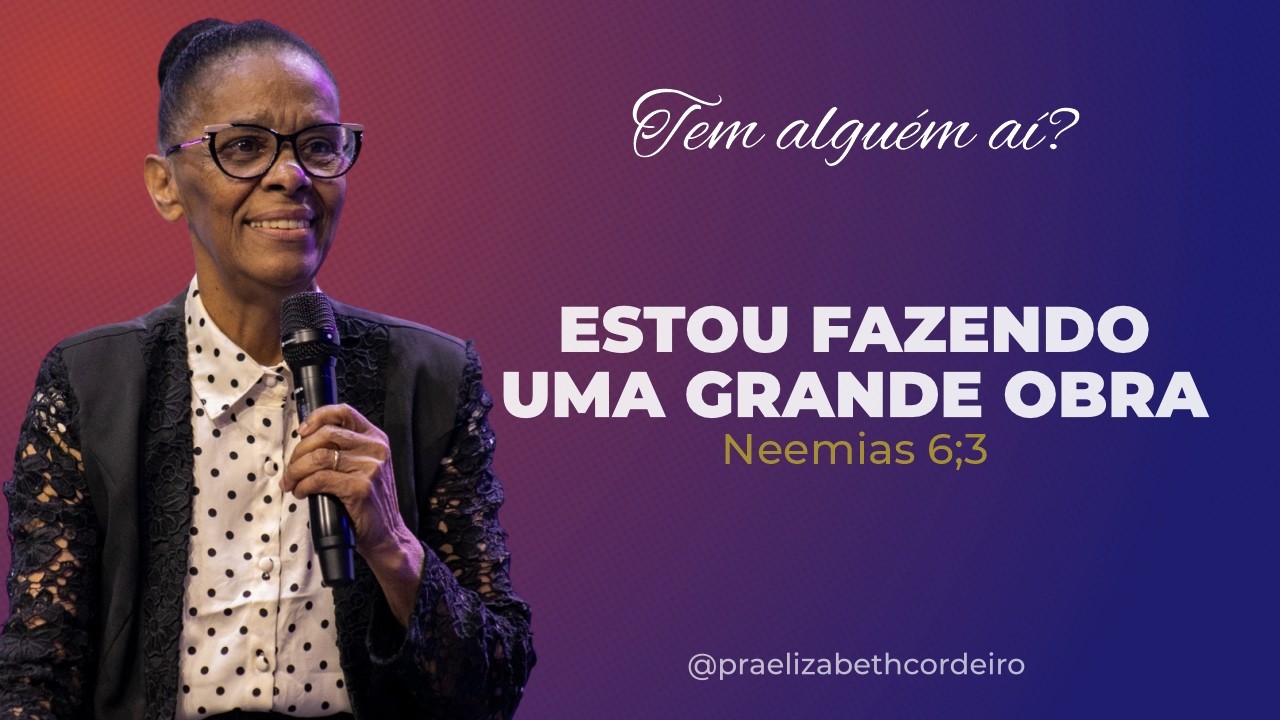 Pra. Elizabeth Cordeiro está ao vivo!