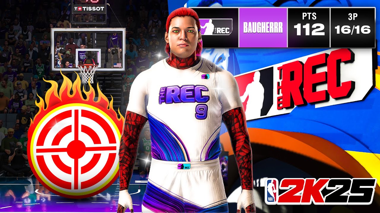 I SCORED 112 POINTS IN REC on my *NEW* LOCK BUILD in NBA 2K25