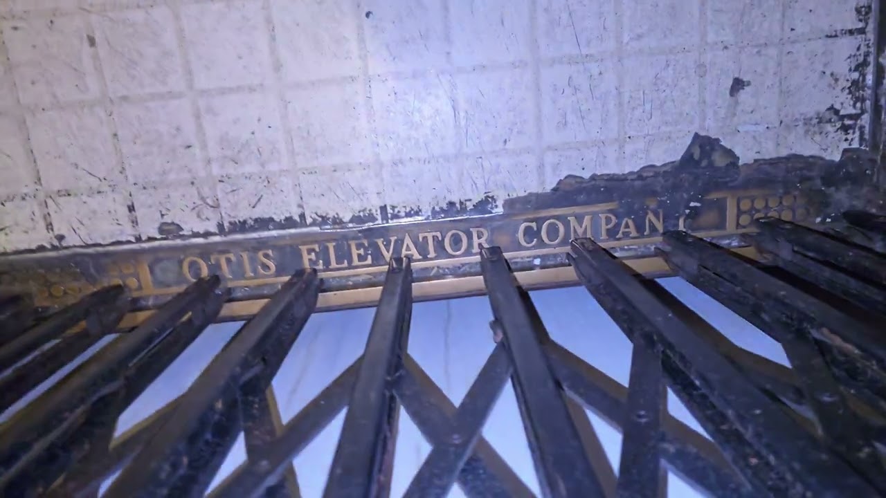 ANTIQUE Original 1923 Otis Elevator Company Traction Elevator at Westlake Manor Los Angeles, CA