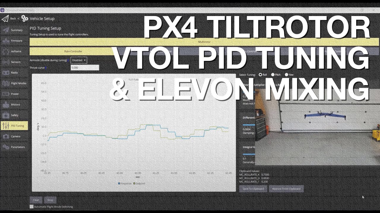 PX4 Tiltrotor PID Tuning and Elevon Mixing with SweepWings Juggernaut Delta Wing