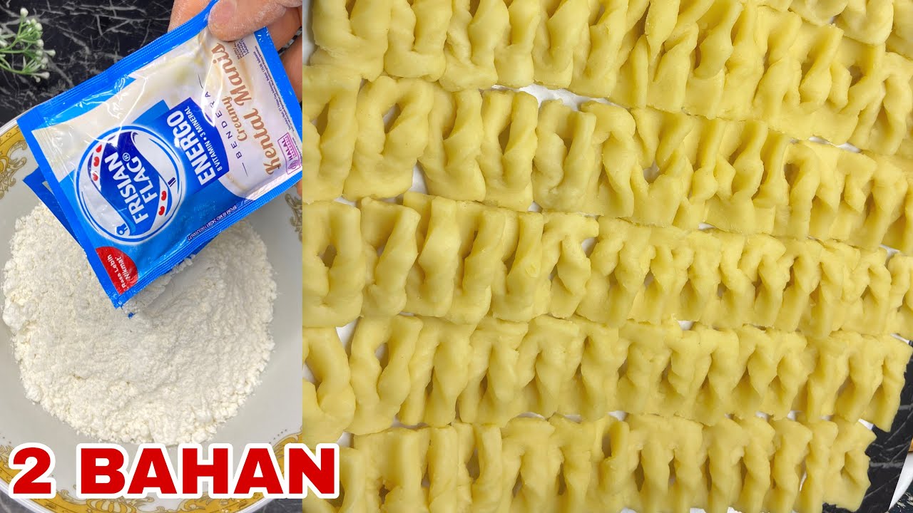COBAIN RESEP KUE KERING LEBARAN 2 BAHAN INI ENAK RENYAH DAN GURIH