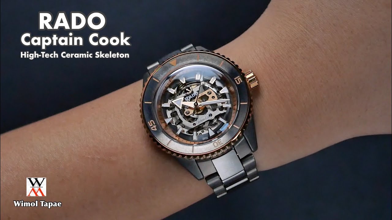 NEW Rado Captain Cook High Tech Ceramic Skeleton 