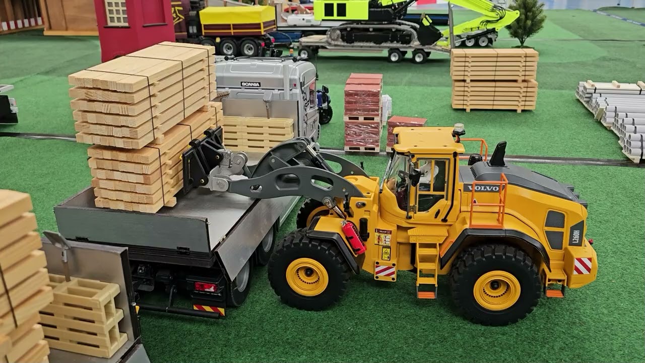 RC Trucks and Railway event.  RC Trucks  Forklifts and wheel loaders in action.