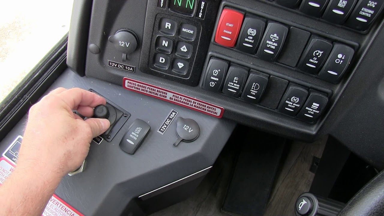 TEMSA TS35 Left Side Dash Orientation