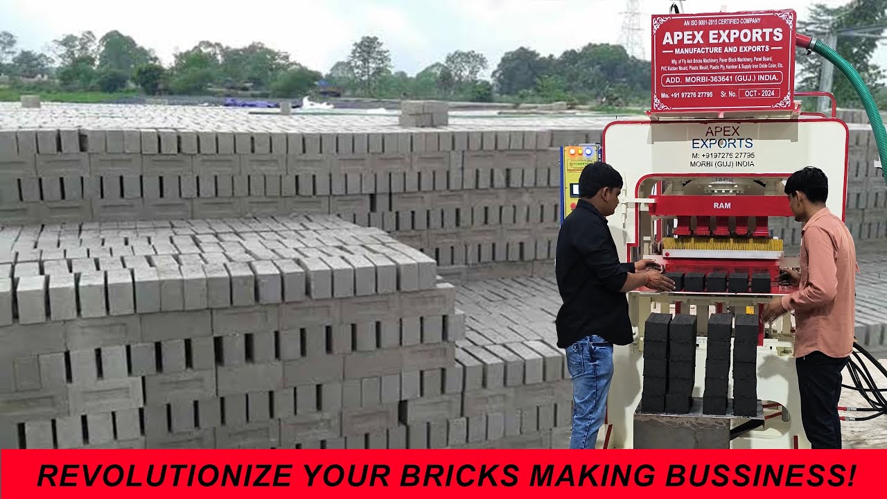 Produce High Quality Bricks at a Lower Cost. Increase Your Production Capacity Today #flyashbricks