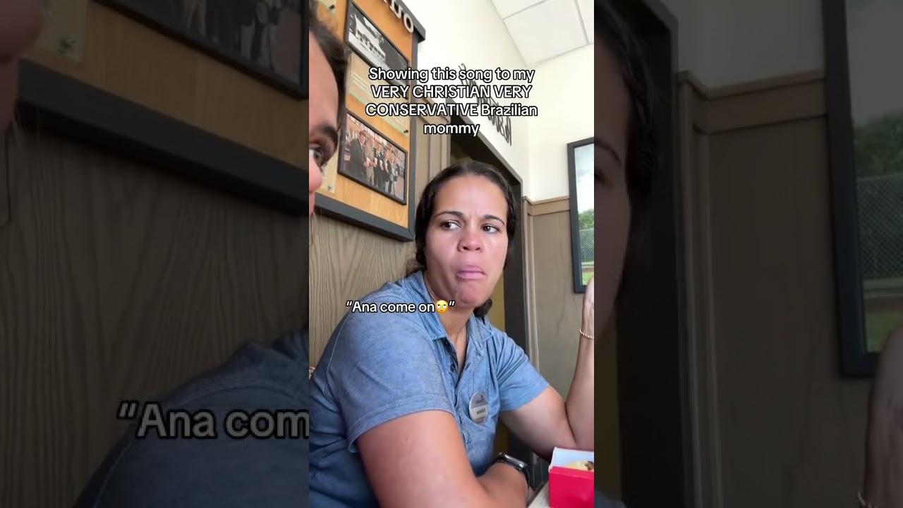 my brazillian mum reacts to this song LOL #lol #funny #brazil