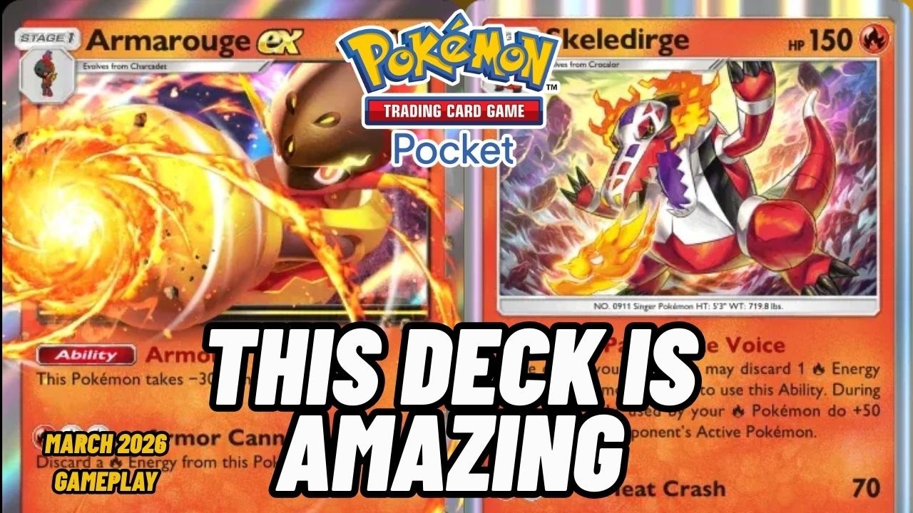 Armor of Inferno! ARMAROUGE ex & SKELEDIRGE Incinerate the Competition! | Pokemon TCG Pocket