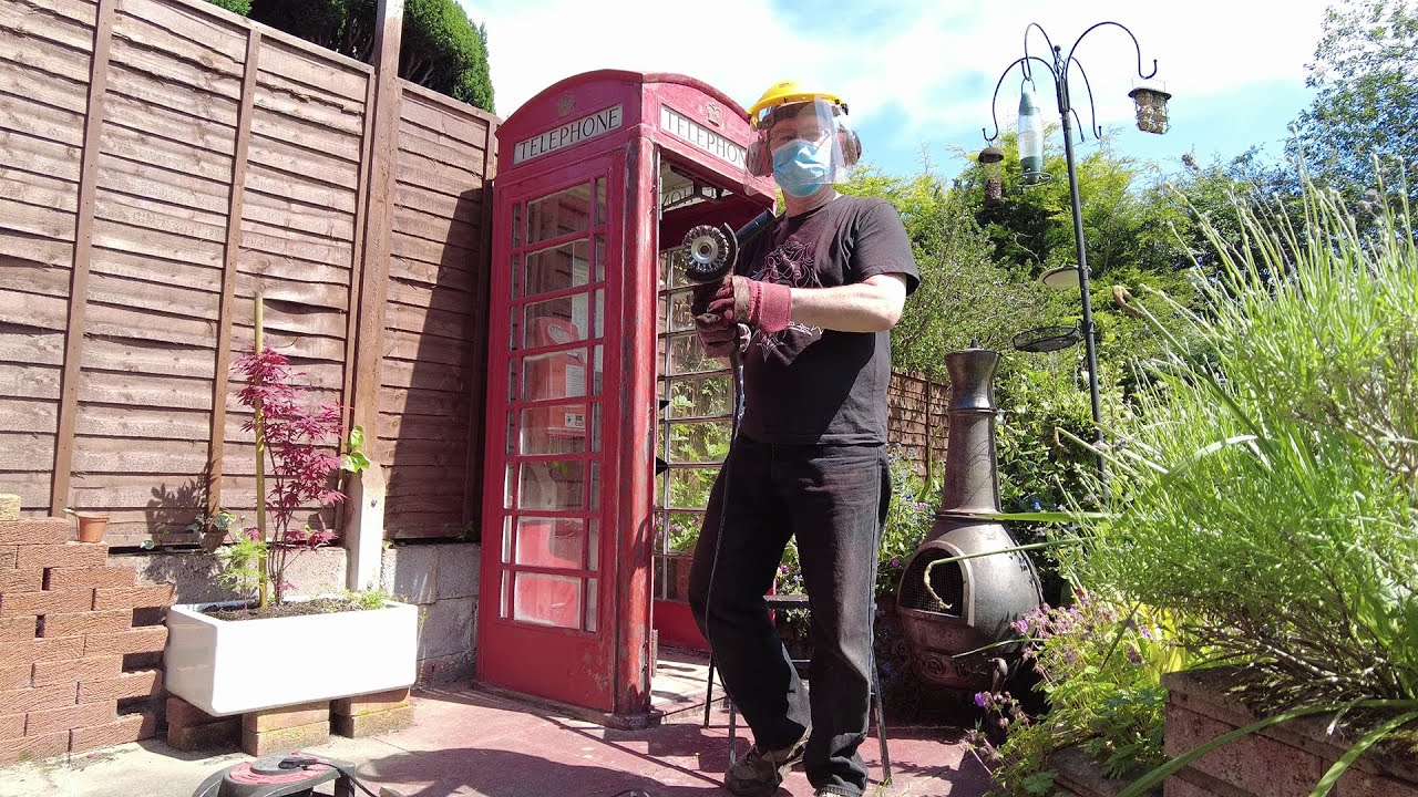 K6 Telephone Box Re-Paint has started !