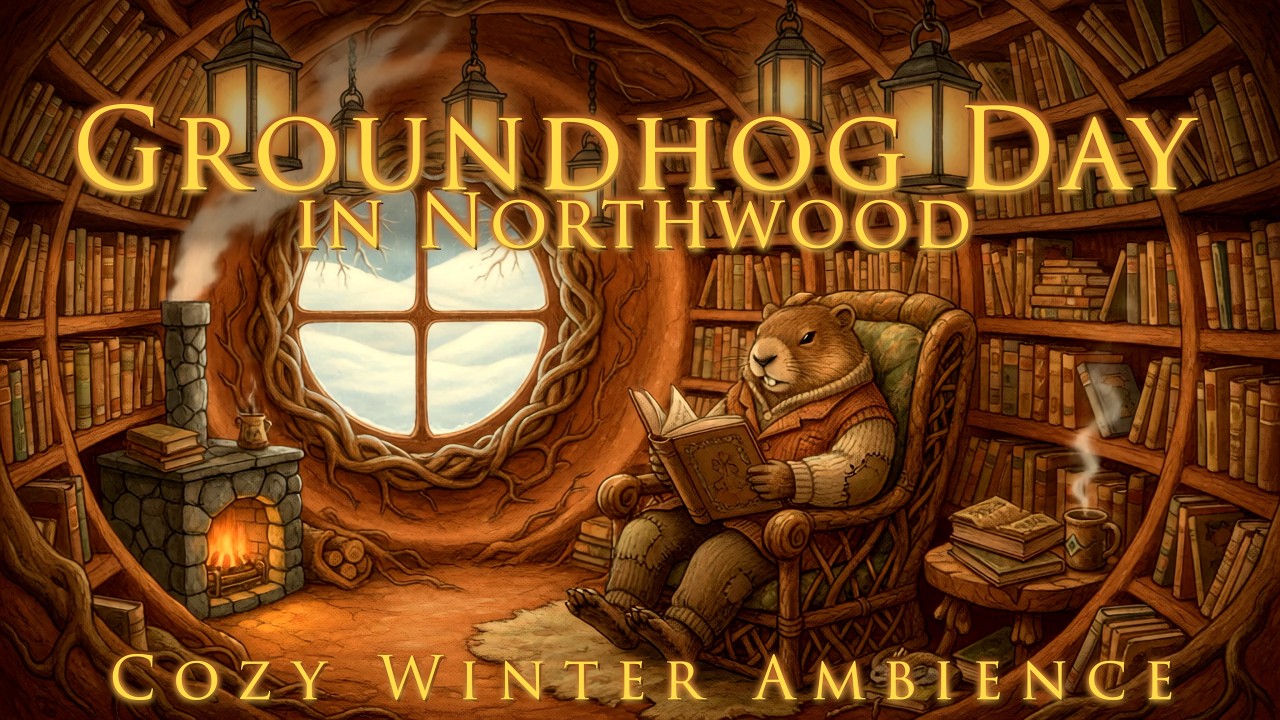 Celebrate A Magical Groundhog Day in Northwood | Gentle Woodland Music and Charming Images!