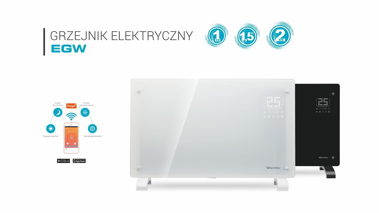 Energooszczędny grzejnik konwektorowy Warmtec EGW z WiFi