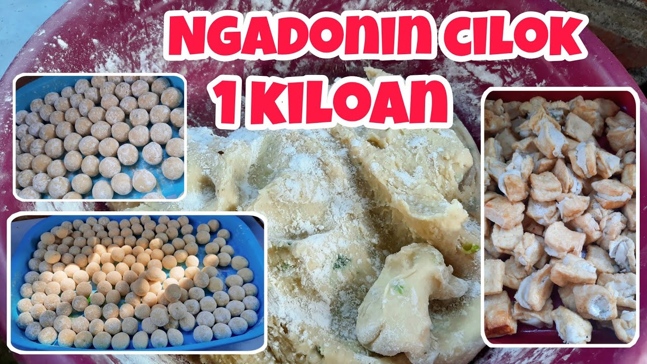 Membuat cilok sebelum buka warungku di teras rumah