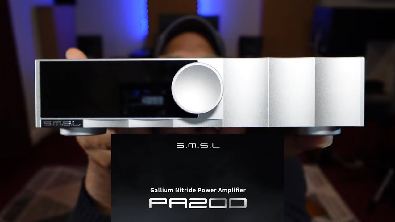 SMSL PA200 Gallium Nitride Power Amplifier | Unboxing and Review | #smsl #amplifier
