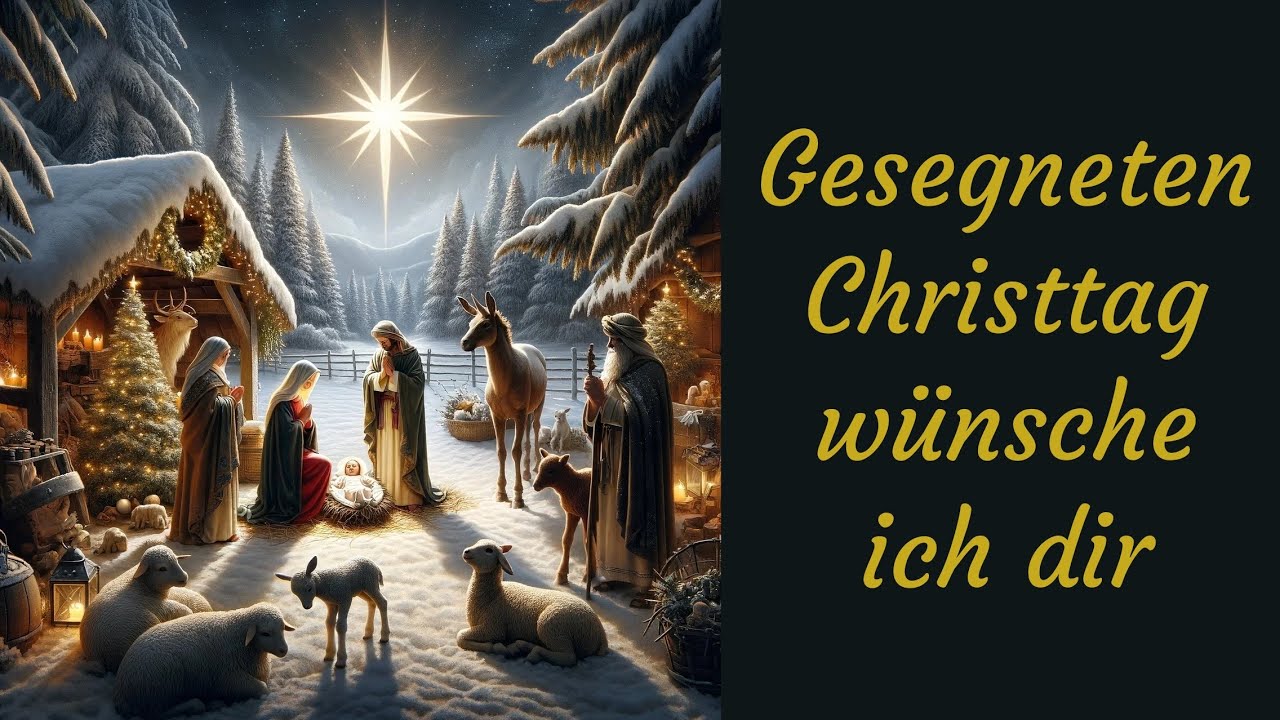 Gesegneten Christtag w&uuml;nsche ich dir 👼,  Gr&uuml;&szlig;e zum Teilen f&uuml;r Whatsapp 👼