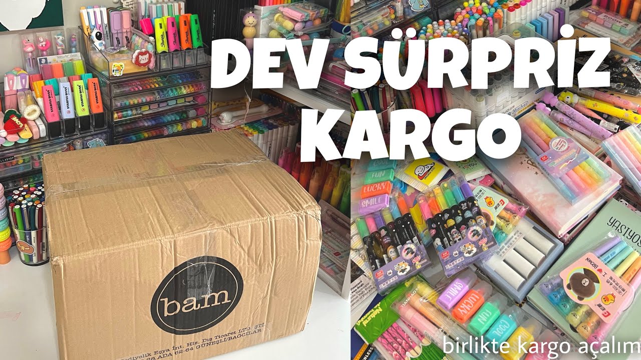 DEV SÜRPRİZ KARGO | Bam hediyelik eşya 😍🩷 | Birlikte kargo açalım | @comellashop ✏️