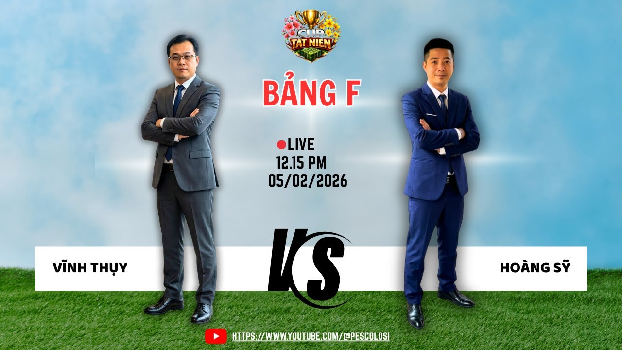 Bảng F V3 PES6 TẤT NIÊN CUP: VĨNH THỤY vs HOÀNG SỸ Trận 1 #pes6 #bomtiensinhpes #tatniencup