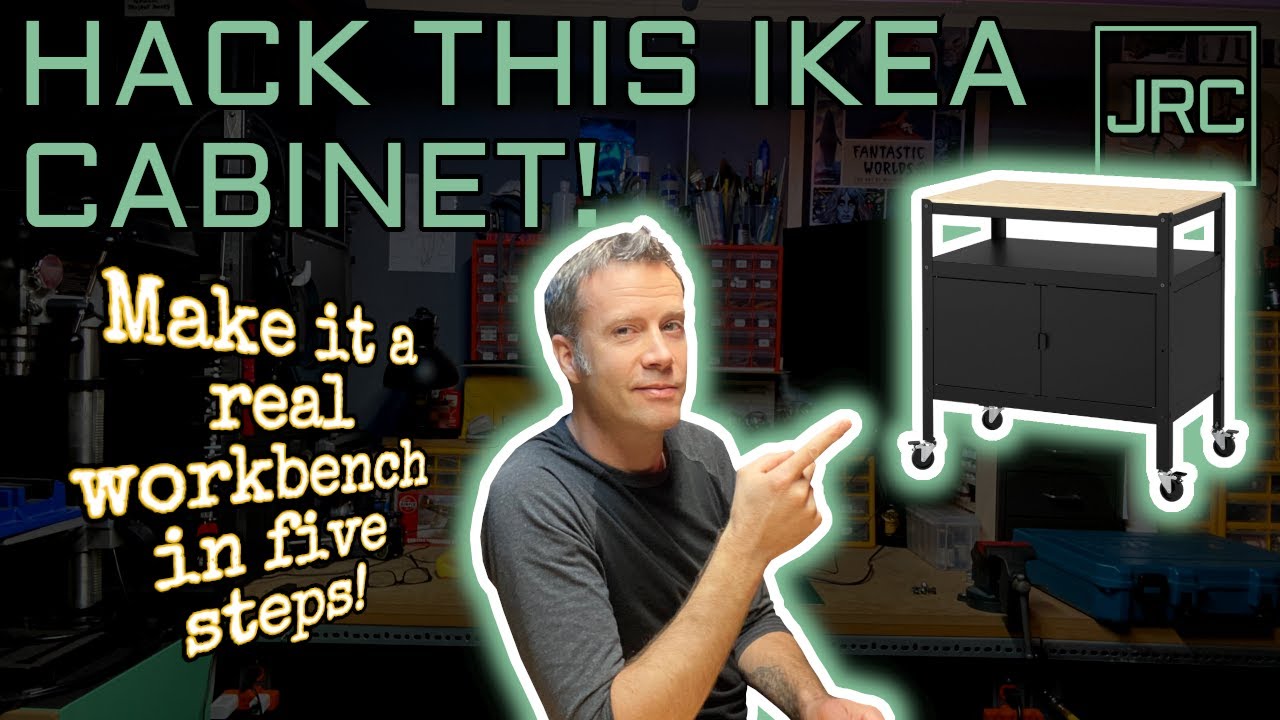 IKEA cabinet hack - five steps to make it a real workbench!