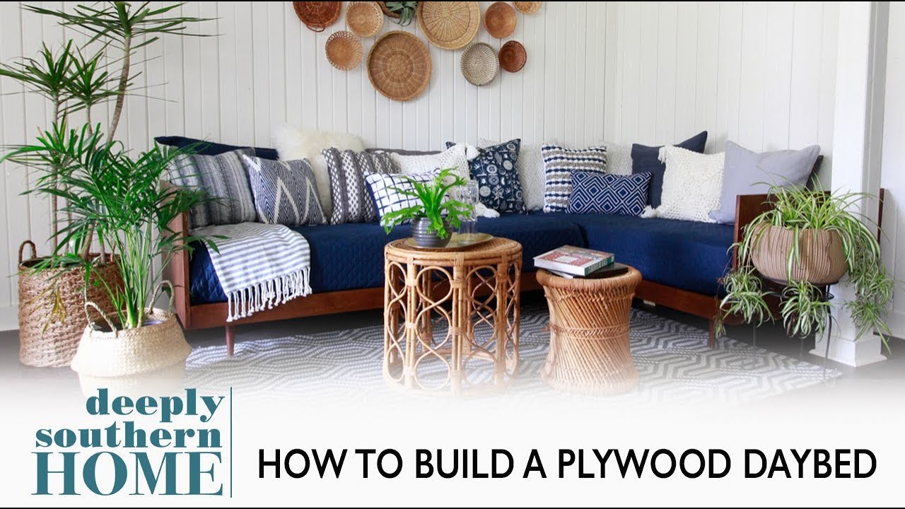 DIY Plywood Mid Century Daybed: #PlywoodPretty Challenge