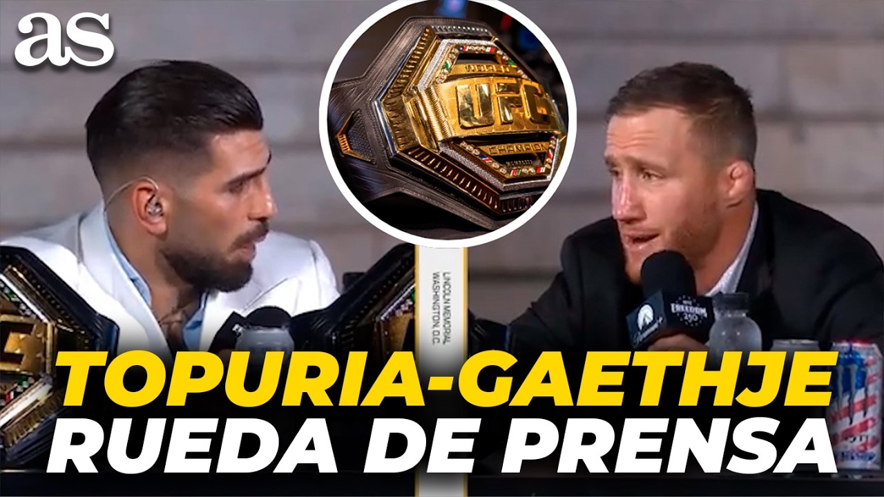RUEDA DE PRENSA COMPLETA | ILIA TOPURIA y JUSTIN GAETHJE en la CASA BLANCA