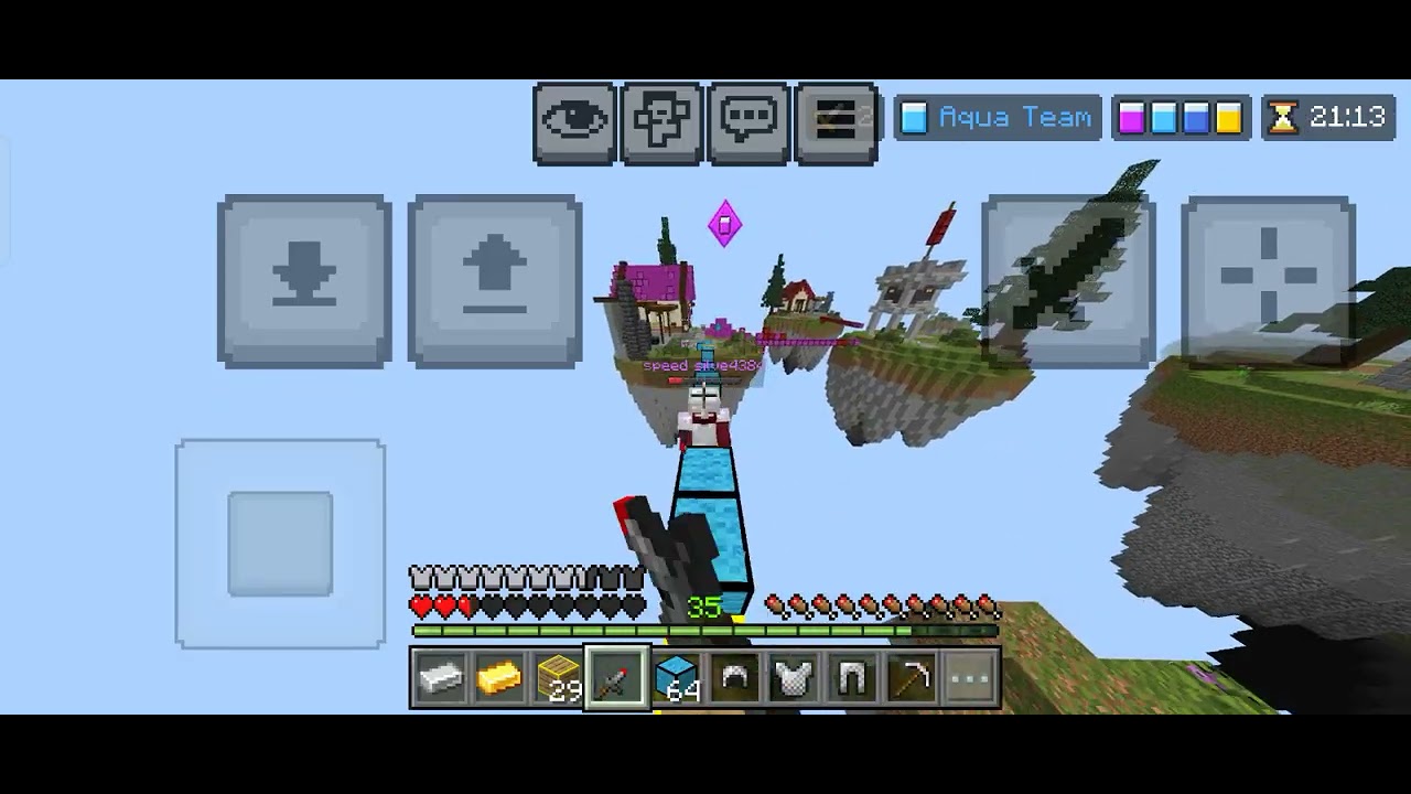 Destroying every team in minecraft hive bedwars and win the game