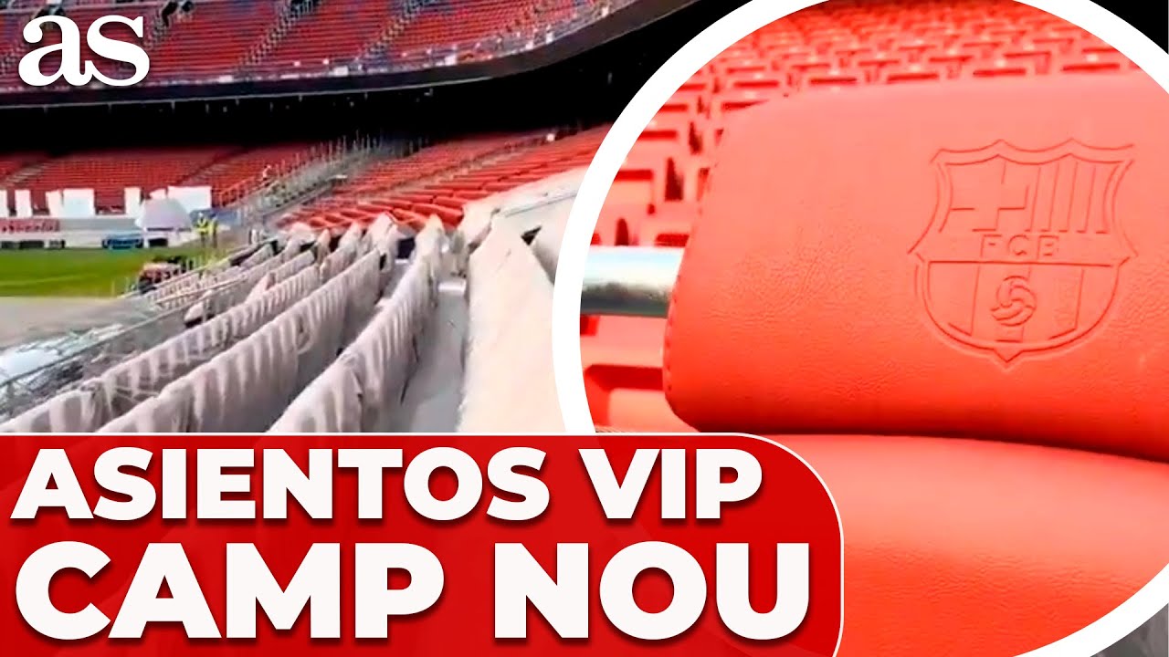 AS&Iacute; SON los ASIENTOS VIP detr&aacute;s de los BANQUILLOS en el SPOTIFY CAMP NOU