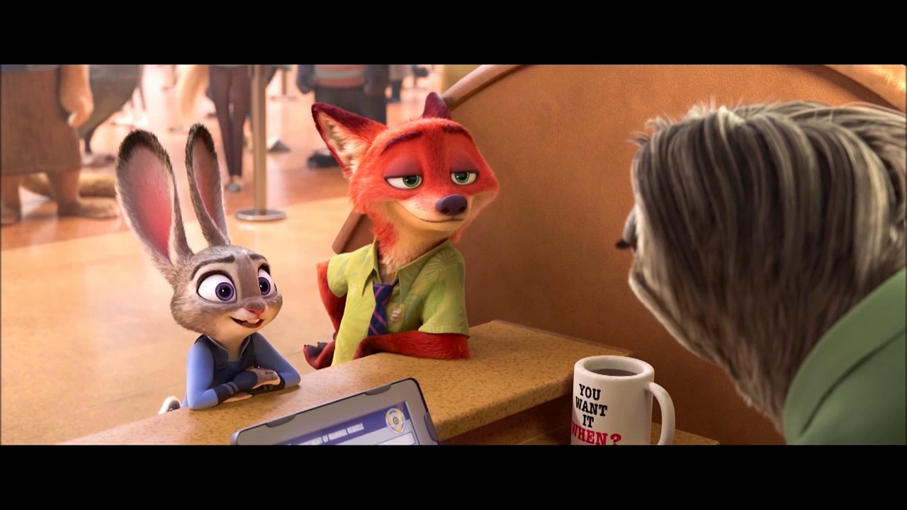 A sloth's great customer service (Zootopia)