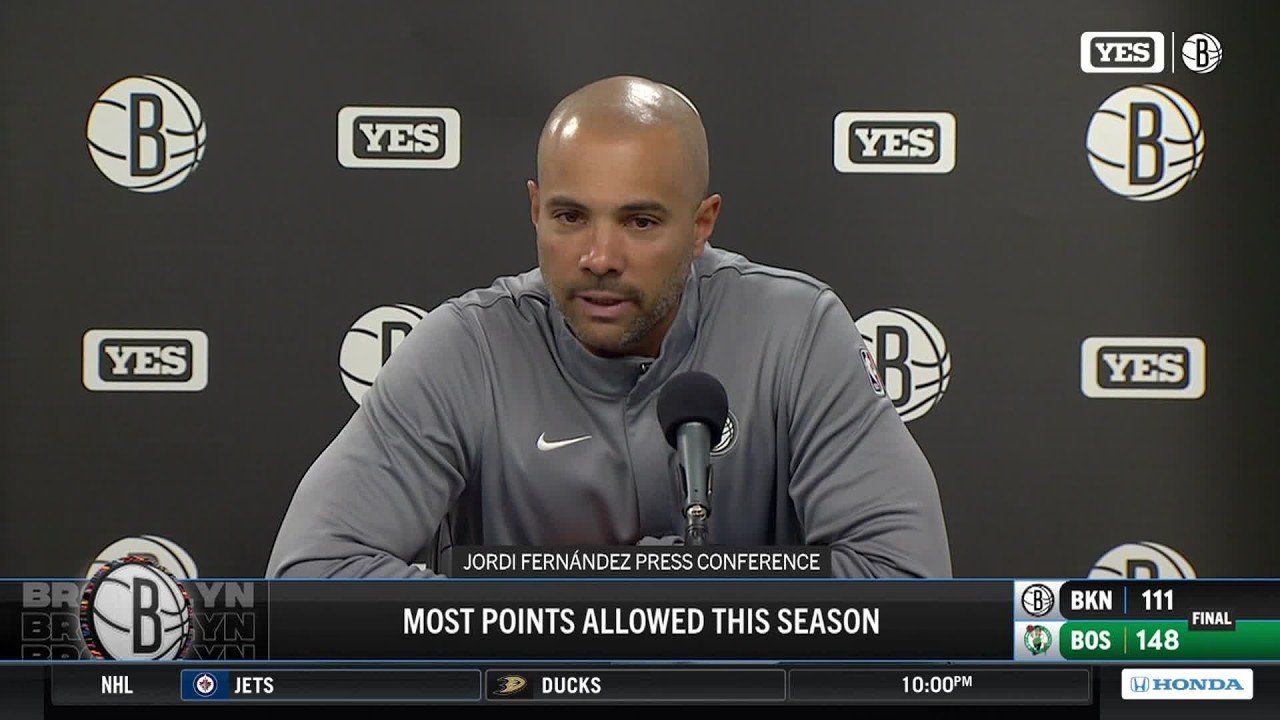 Head Coach Jordi Fernández on Nets performance against Celtics