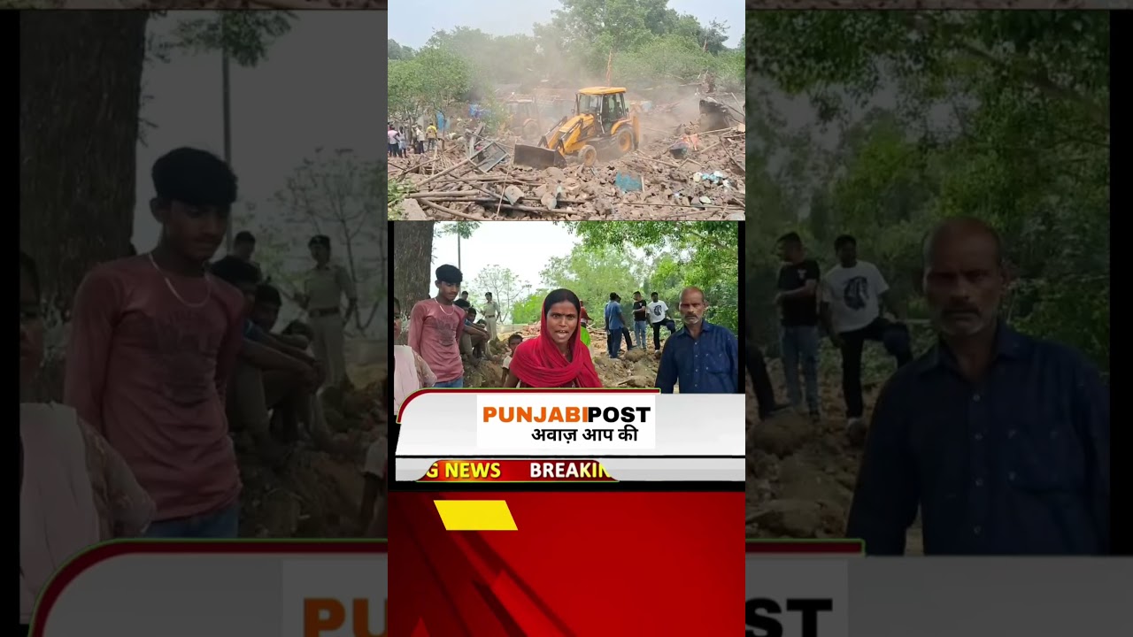 Bulldozer Action After the Change ,Railway's Anti-Encroachment Drive ContinuesRailway Bulldozer