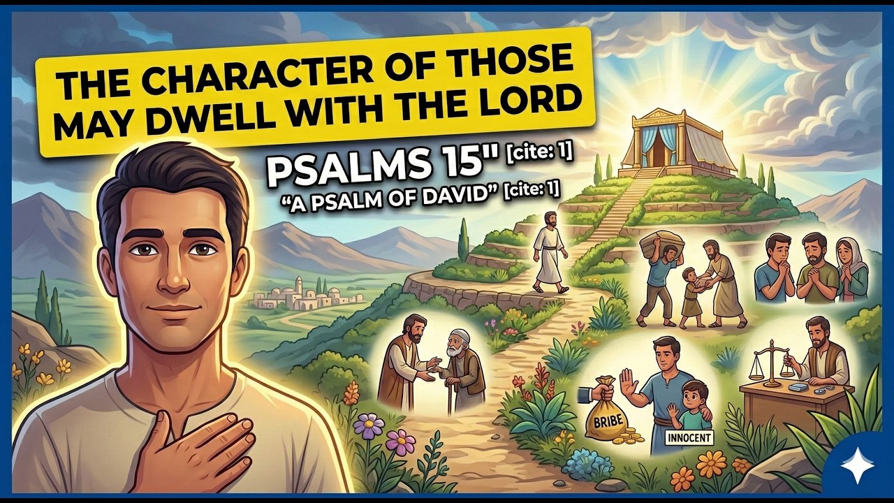 Psalms 15: The Character of Those Who May Dwell with the Lord