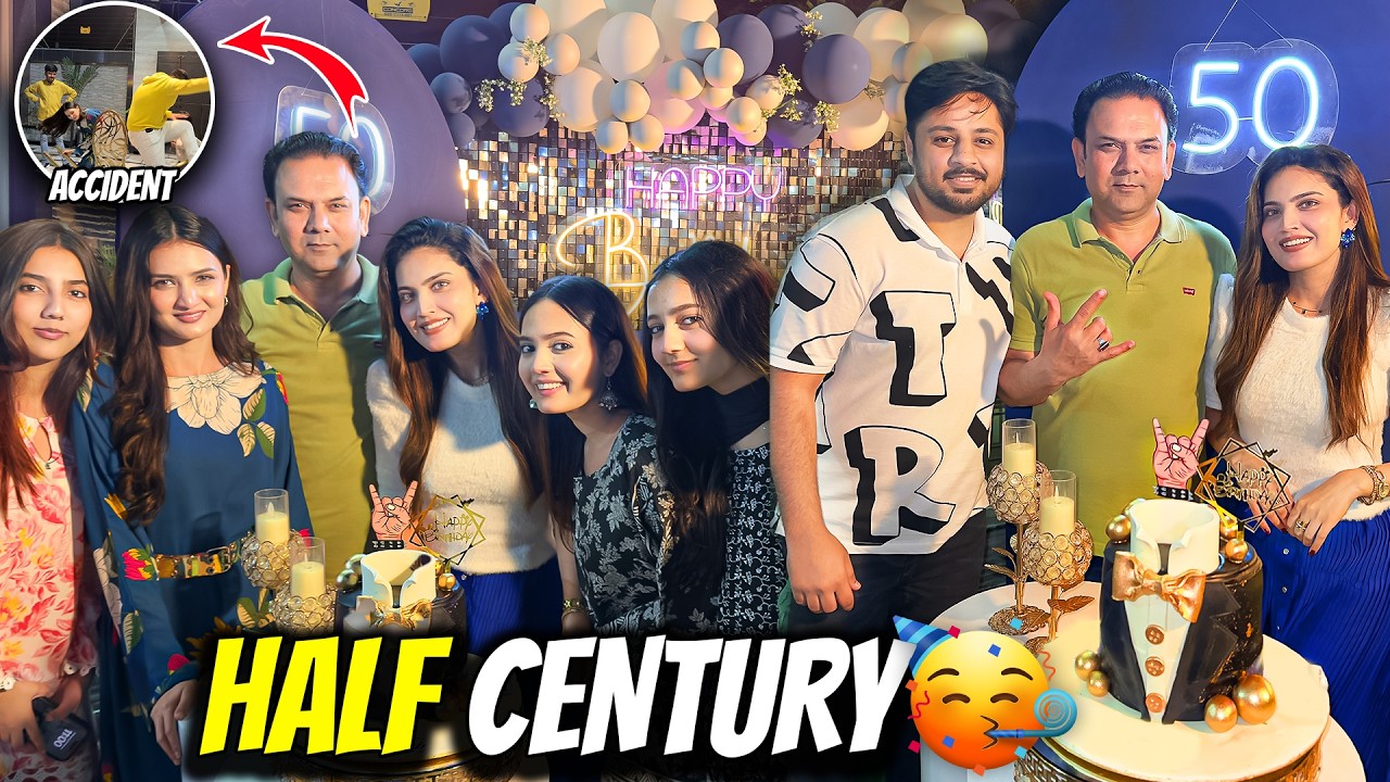 PAPA KI 50TH GRAND BIRTHDAY CELEBRATION 😍🥳 | Musical Chair Mai Accident Hogya 🤣| Sistrology ♥️