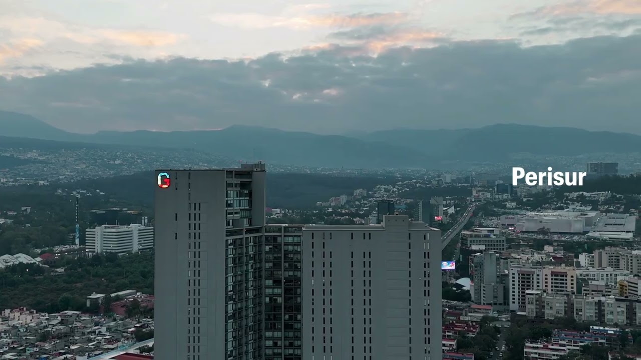 Paseo en dron por el sur de la Ciudad de México