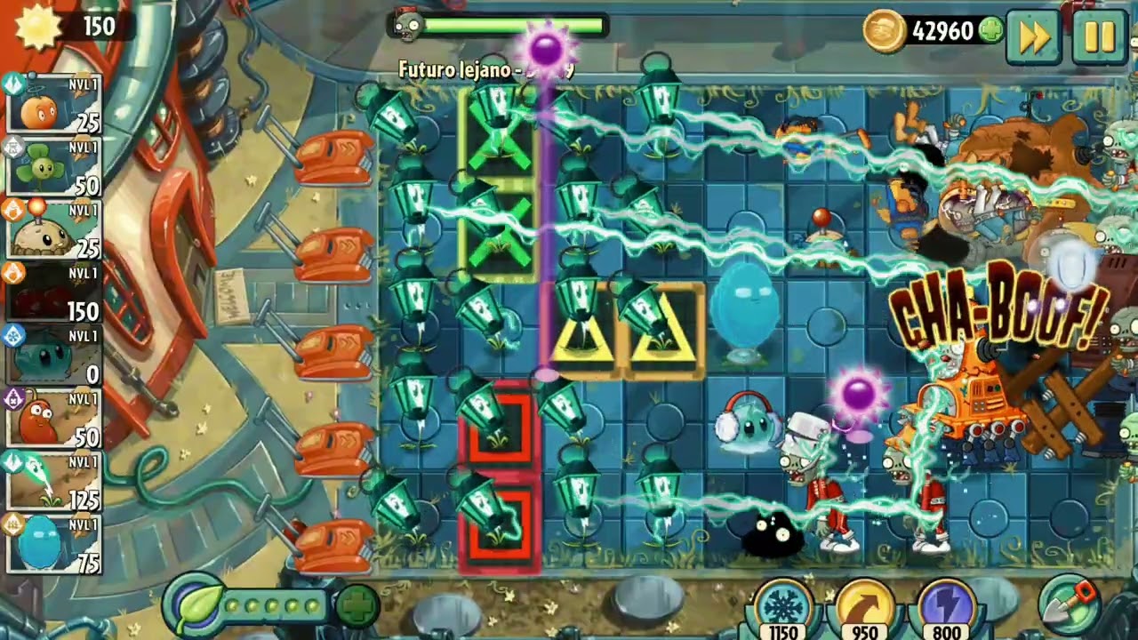 CONTINUAMOS CON plantas vs zombies 2 MODO AVENTURA VIAJES en EL TIEMPO en FUTURO lejano Luis Noob YT