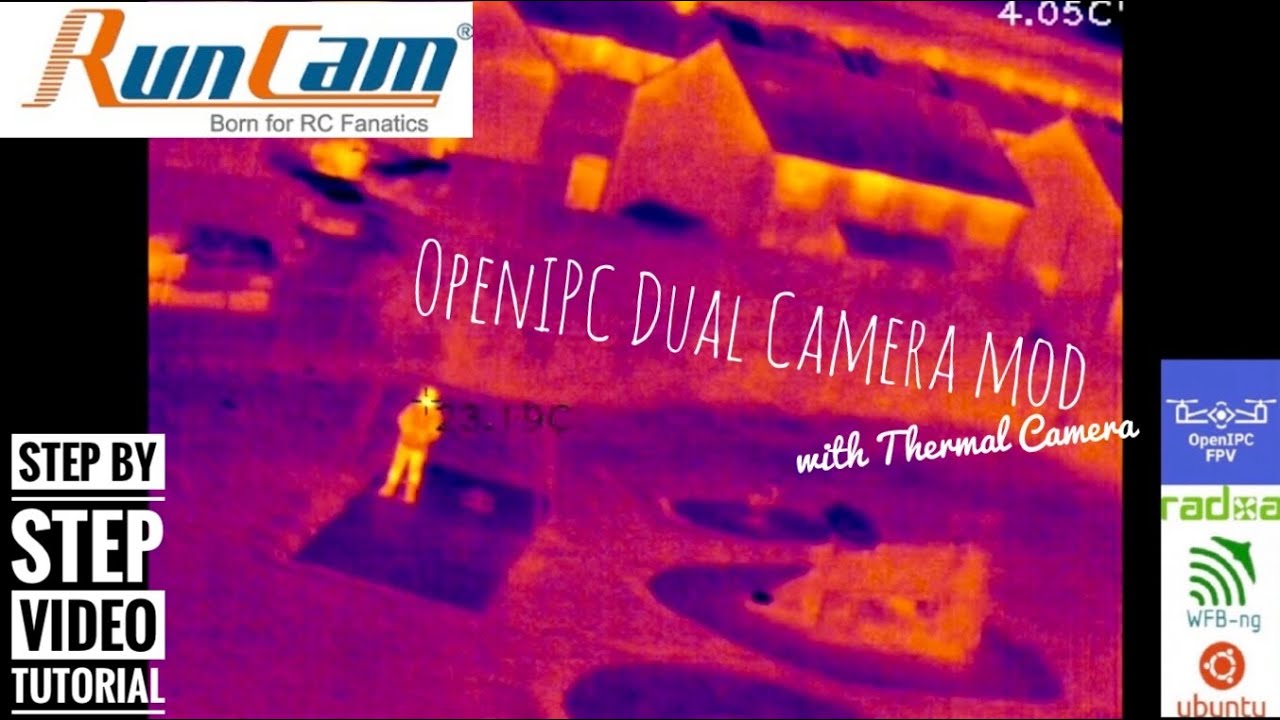 Руководство по использованию модуля OpenIPC RunCam WifiLink 2 с двумя камерами и тепловизионной к...