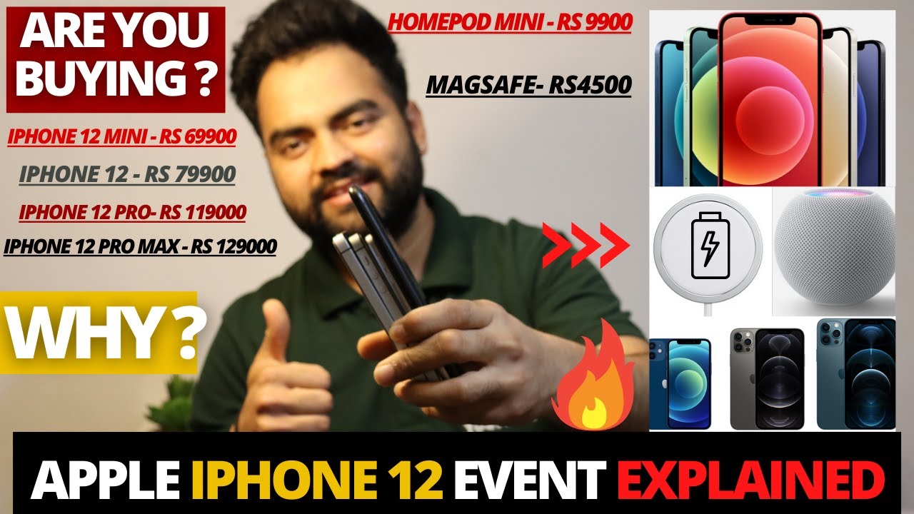 Apple iphone 12 event explained, iPhone 12 mini, 12, 12 Pro, 12 Pro max, homepod mini, MagSafe🔥🍎