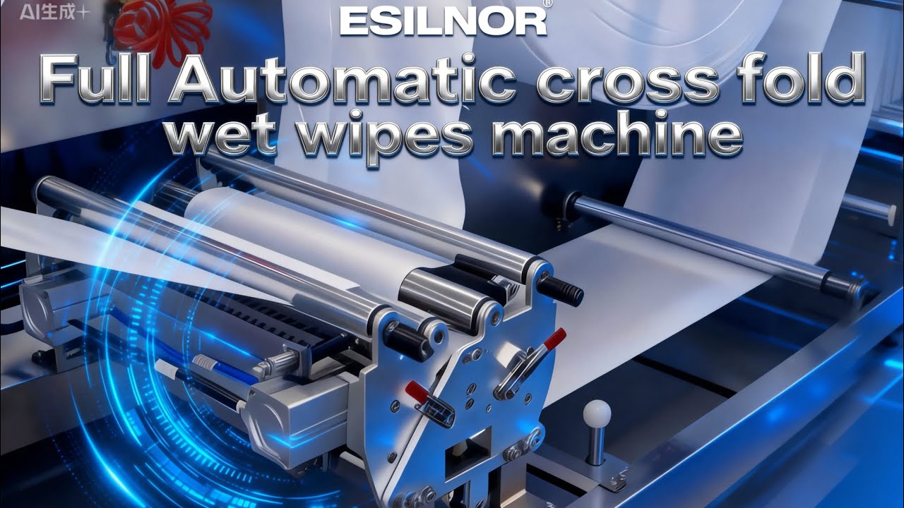 High Speed Cross Fold Wet Wipes Machine(3-40 wipes/bag)
