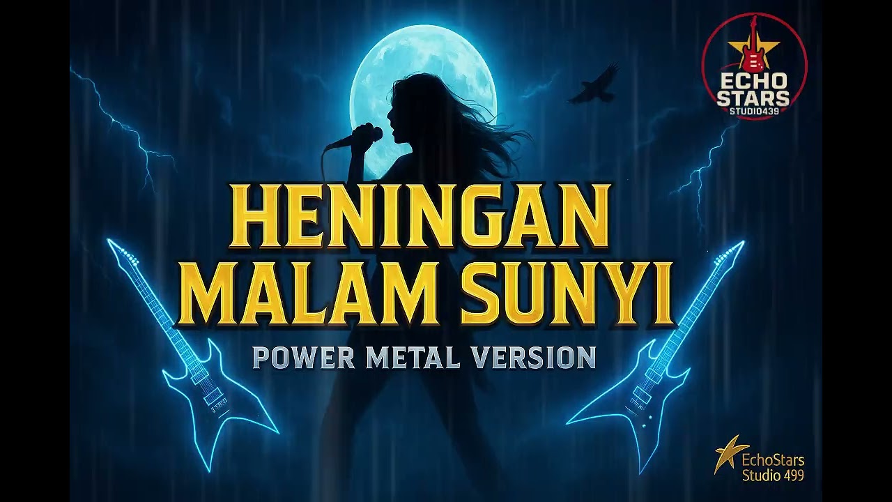HENINGAN MALAM SUNYI &ndash; POWER METAL VERSION | EMOSI MELEDAK DI KEHENINGAN MALAM | COVER