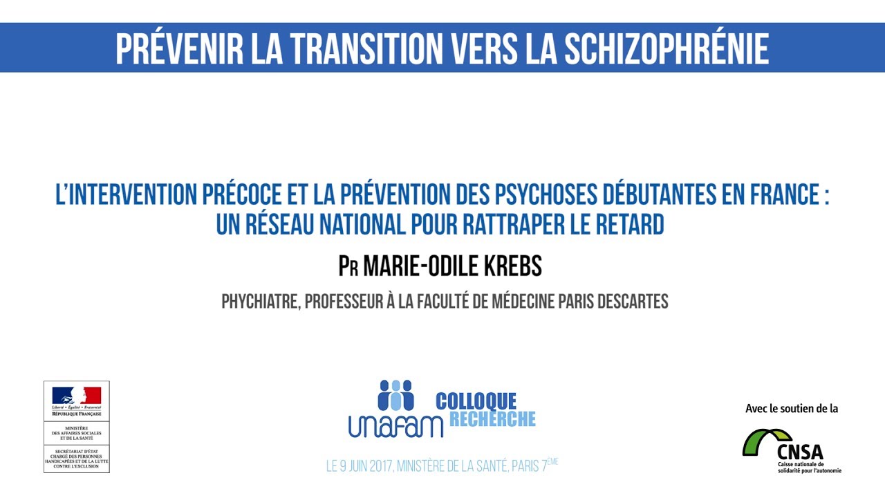 03 - L’intervention précoce et la prévention des psychoses débutantes en France