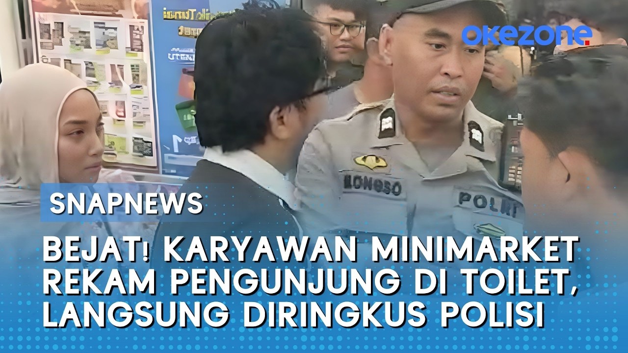 Bejat! Karyawan Minimarket Rekam Pengunjung di Toilet, Langsung Diringkus Polisi