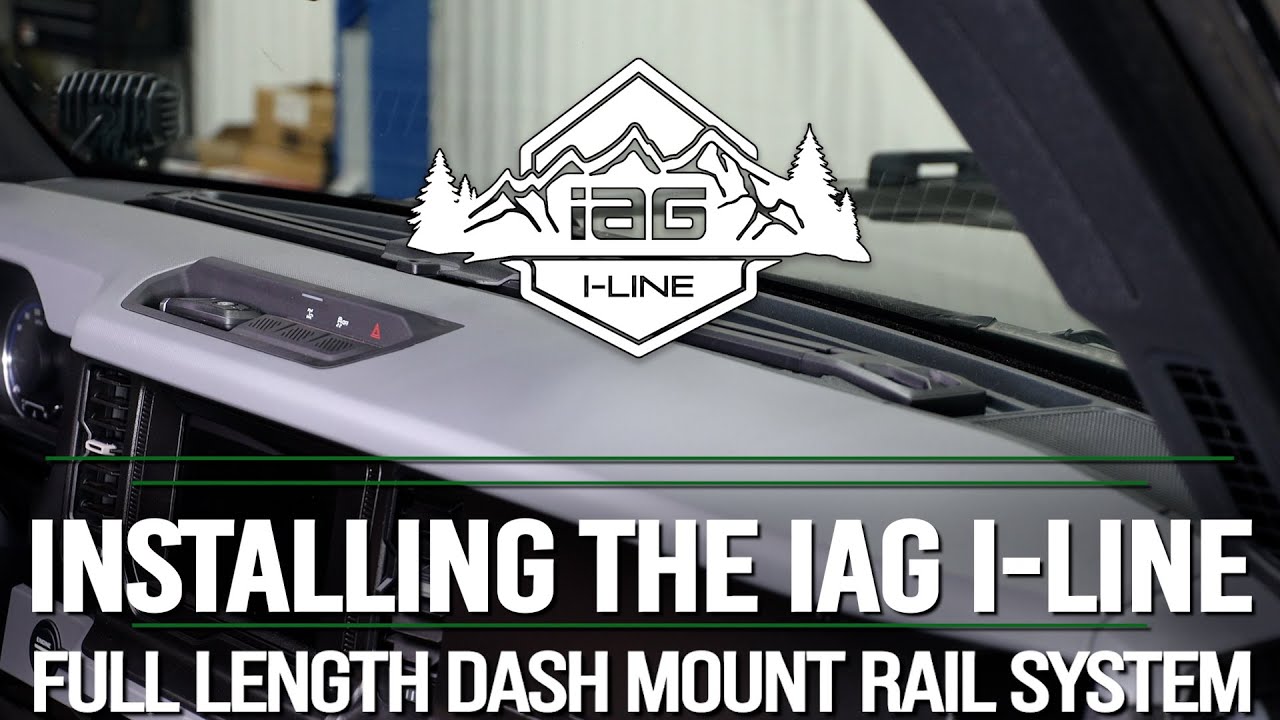 IAG I-Line Full Length Dash Mount Rail System 2021+ Ford Bronco Install