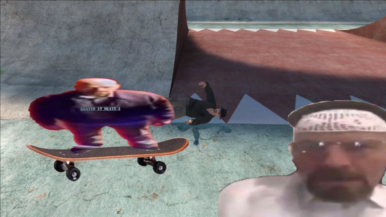 Skate 3 Walter white absolutely shredding while baby blue by badfinger is playing