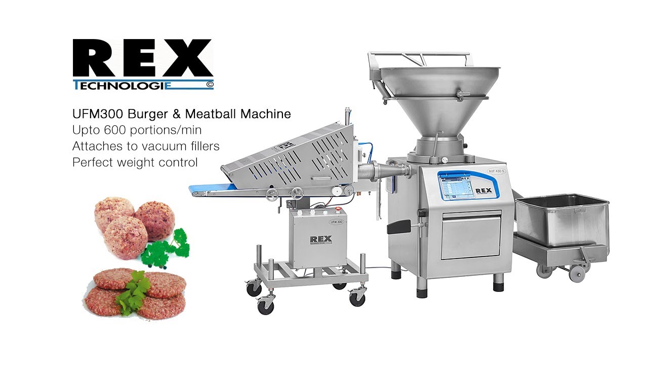 REX UFM300 Forming Machine for burgers & meatballs