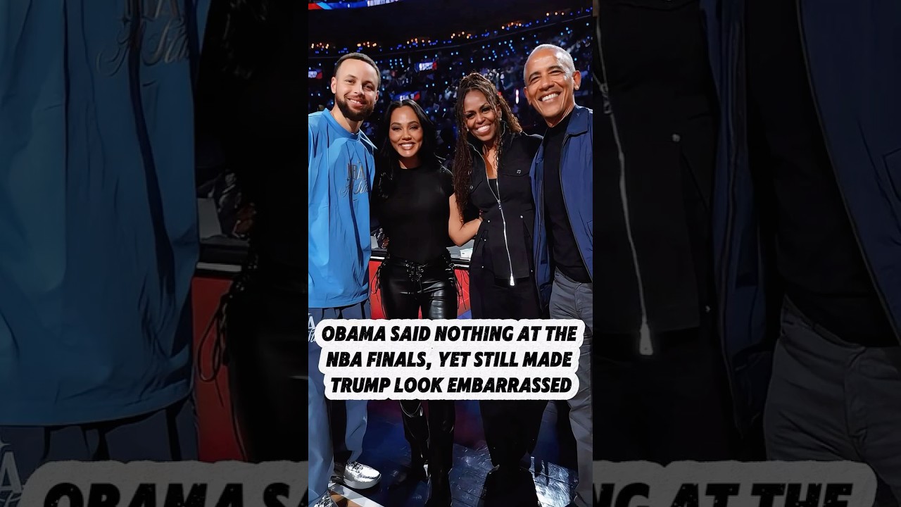 Obama said nothing at the NBA Finals, yet still made Trump look embarrassed.#obama #difference #fyp
