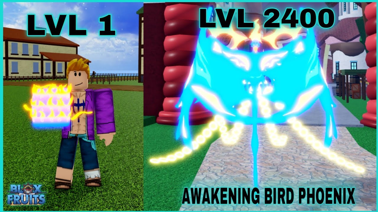 Reworked Bird Phoenix V1 V2  ( Devil Fruits ) I Reached Max In Blox Fruits