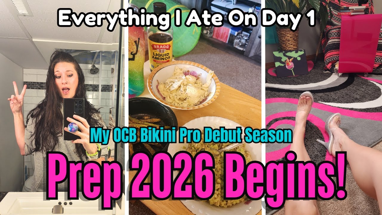 Bikini Prep Begins | Full Day of Eating on Day 1 of Prep