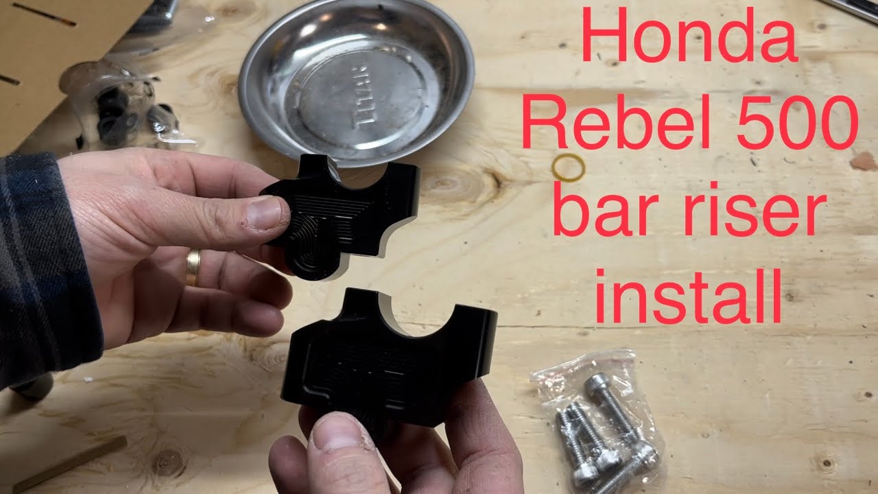 Honda Rebel 300 500 1100 handlebar riser install and review