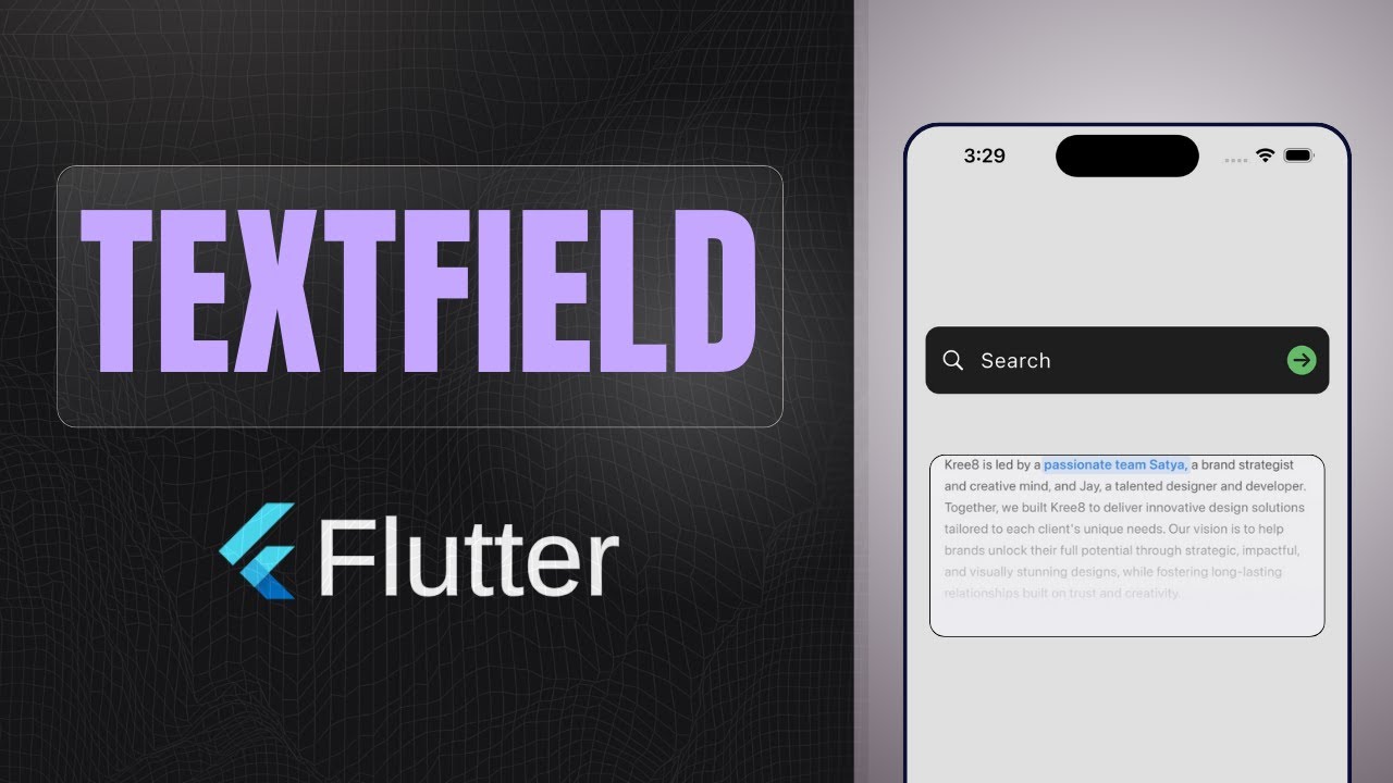 TextField widget | Flutter