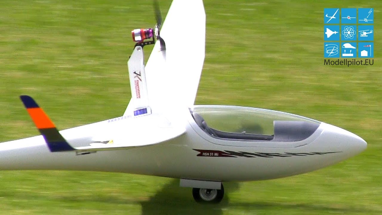 2X ARCUS, ASH 31 MI, ASK 23, JK-KLAPPTRIEBWERKE K25 EVOLUTION HIGH-END SELF LAUNCH SYSTEM RC GLIDERS