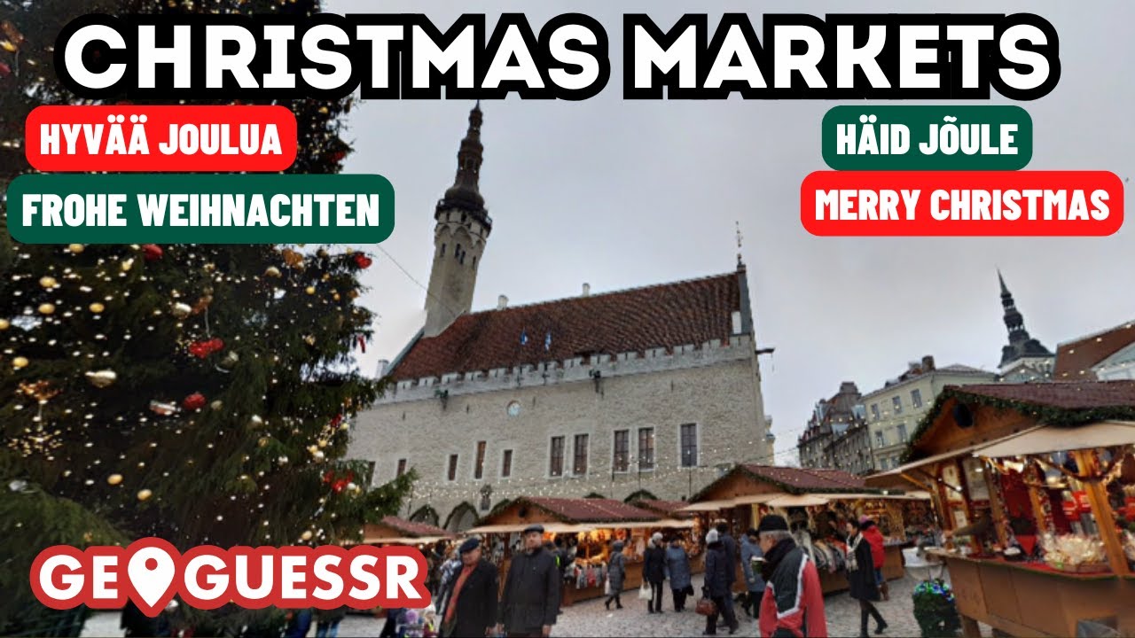 Christmas Markets🎄 on GeoGuessr: American finds BEST Market in Estonia, Finland OR Germany?