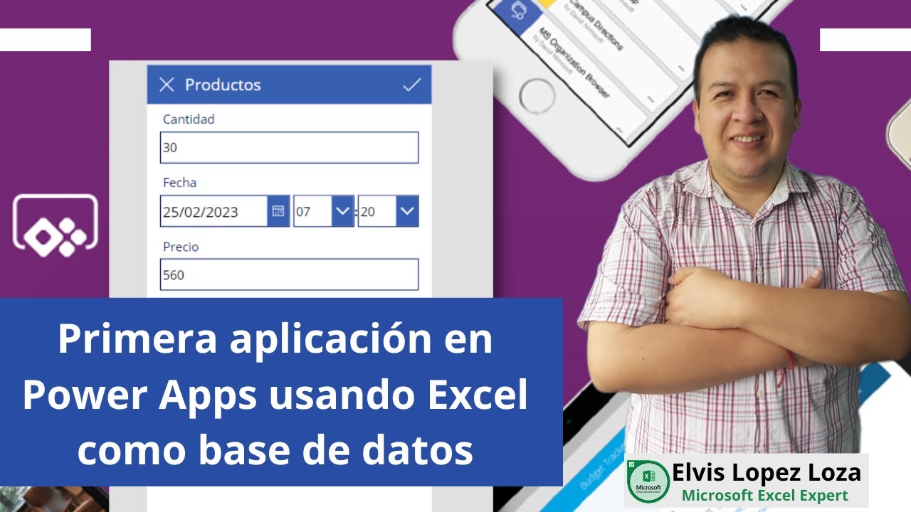 Primera Aplicación en Power Apps usando Excel como Base de datos